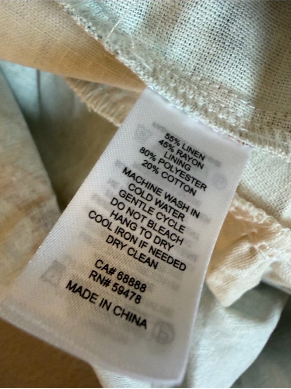 Caroline Constas Ocean Coastal Seashell Linen Maxi Dress Blue Cream NWT - Picture 11 of 11